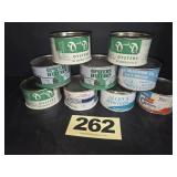 (9) 8 Oz Oysters Cans,