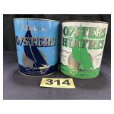 (2) 1 Gal Oysters Cans,