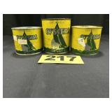 1 Pt, (2) 12 Oz Oysters Cans,