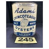 1 Gal Adams' Chincoteague Oysters Can,