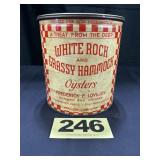 1 Gal White Rock & Grassy Hammock Oysters Can,