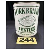 1 Gal York Brand Oysters Can,