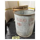 Metal Oyster Shipping Bucket, (2) Oyster Baskets,