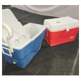 (2) Coolers, Igloo & Coleman,