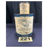 1 Gal & 1 Pt Seal Brand Oysters Cans,