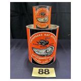 1 Gal & 1 Pt Black Swan Brand Oysters Can,