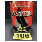 1 Gal L.L. Curley Oysters Can,