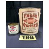 1 Gal Bail, 12 Oz Booth Oysters Cans,