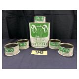 1 Gal & (5) 8 Oz D and D Oysters Cans,