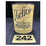 1/2 Gal Porfico Brand Oysters Can,