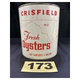 1 Gal Crisfield Fresh Oysters Can,