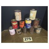 (11) Asst Oysters Cans (5 - 8 Oz)