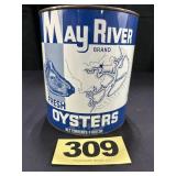 1 Gal May River Brand Oysters Can,
