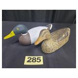 Pair Mallard Decoys