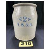No. 2 E.S. & B Crock,