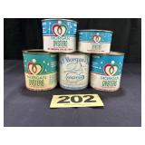 (3) 1 Pt, 12 Oz, 8 Oz Morgan Oyster Cans,