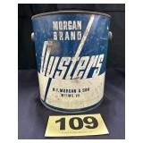 1 Gal Morgan Brand Oysters Can,