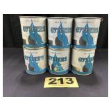 (6) 1 Pt Smith Island Oysters Cans,