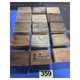 (15) Wooden Codfish Boxes, Various Brands