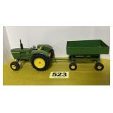 JD 5020 Tractor w/Wagon, 1/16 Scale,