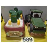 (2) JD Ceramic Cookie Jars
