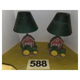(2) JD, Barn Themed Votive