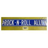 ROCK N ROLL ALLEY Metal Sign