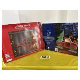 (2) Lighted Holiday Truck Decor
