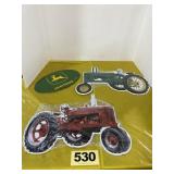 (3) Tin Tractor / JD Signs