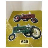 (2) Tin Tractor Signs