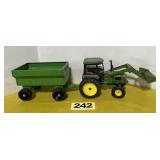 JD 2755 Tractor w/Loader & Gravity Wagon, 1/16 sc