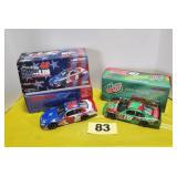 C. Atwood & S.Marlin 1/24 Scale Nascar Cars,