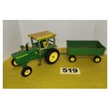 JD 4010 Tractor w/Wagon, 1/16 Scale,