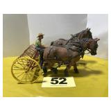 Draft Horses w/Hay Rake Display