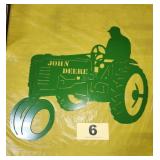 John Deere Tractor Metal Wall Art