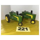 (2) John Deere Model 630 Tractors, 1/16 scale,