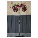 Engine No 7 Firetruck Yard Spinner w/Holder