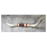 Western Themed Mounted Long Horns,
