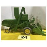John Deere No. 45 Combine, w/ JD #10 Corn Head,
