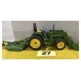 John Deere Compact Tractor w/Loader & Mower - 1/16