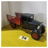 Vintage Pressed Steel Stake Truck