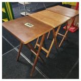 (3) Wooden TV Trays (used)