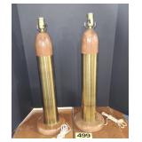 Pair Vintage Table Lamps,