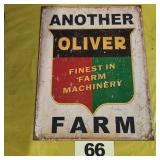 Oliver Farm Metal Sign,