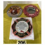 Firefighter Wall Plaque Lot
