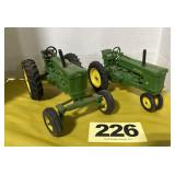(2) John Deere Model 70 Tractors, 1/16 scale,