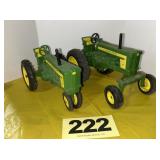(2) John Deere Model 720 Tractors, 1/16 scale,