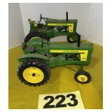 (2) John Deere Model 620 Tractors, 1/16 scale,