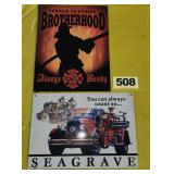 (2) Fire Dept Metal Signs,