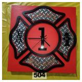 LaPlata Fireman's Clock, Wooden,
